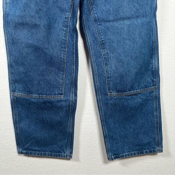 Carhartt Jeans Mens 38 X 32 Denim Double Knee Loose Original Medium Wash B73 DST - Picture 4 of 7